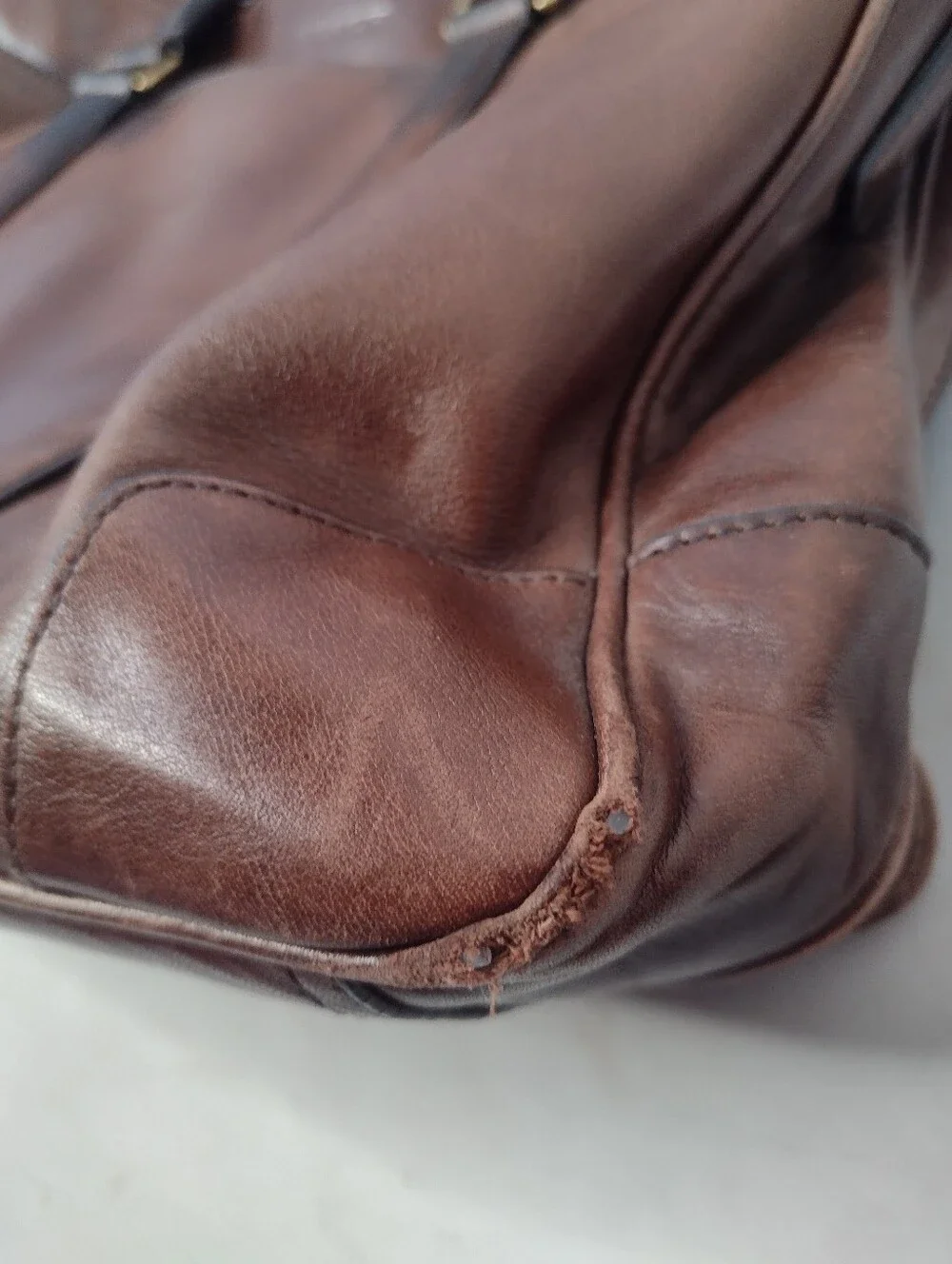 Coach 70777 Bleecker Brown Leather Commuter Briefcase Messenger Laptop Bag